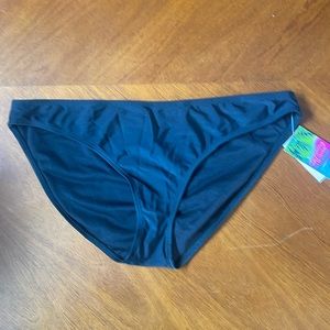 Breaking, waves, hipster, swim bottoms, black XL